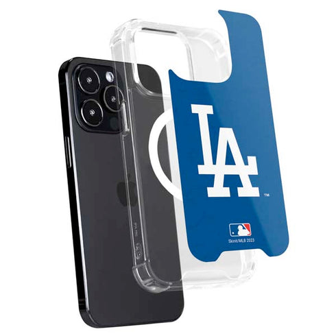 MLB Los Angeles Dodgers - Solid Distressed iPhone 15 Pro MagSafe Case